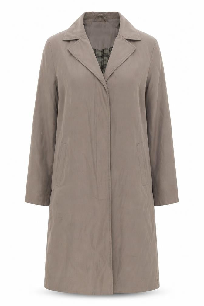 AMARANTO Womens Brown Overcoat Coat Size 10 Button