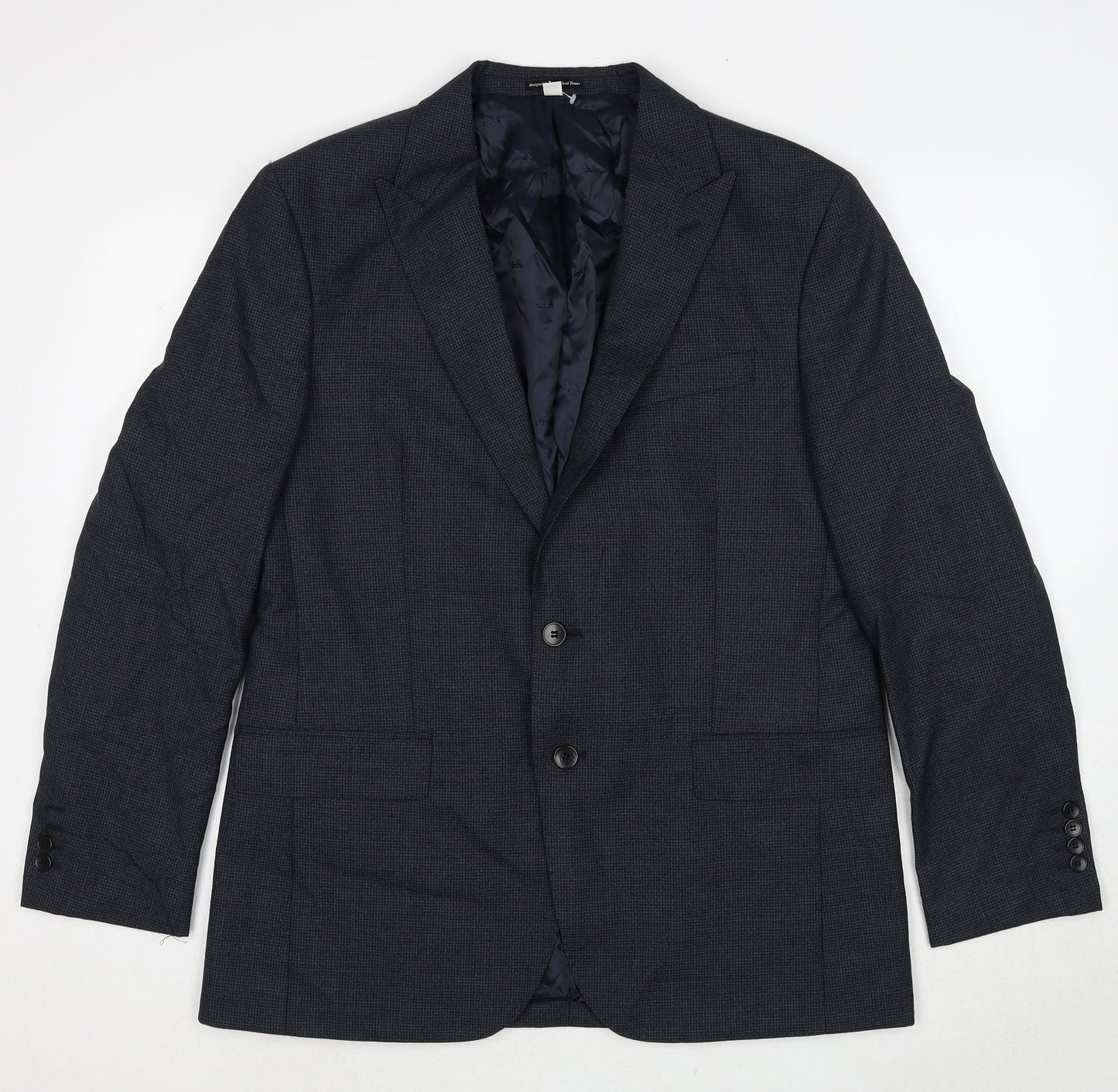 Mens UK Size 44 Marks and Spencer Regular Blue Suit Jacket