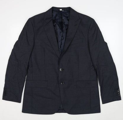 Mens UK Size 44 Marks and Spencer Regular Blue Suit Jacket