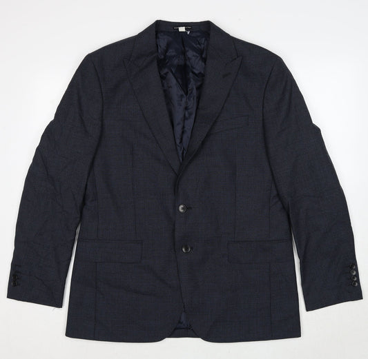 Mens UK Size 44 Marks and Spencer Regular Blue Suit Jacket
