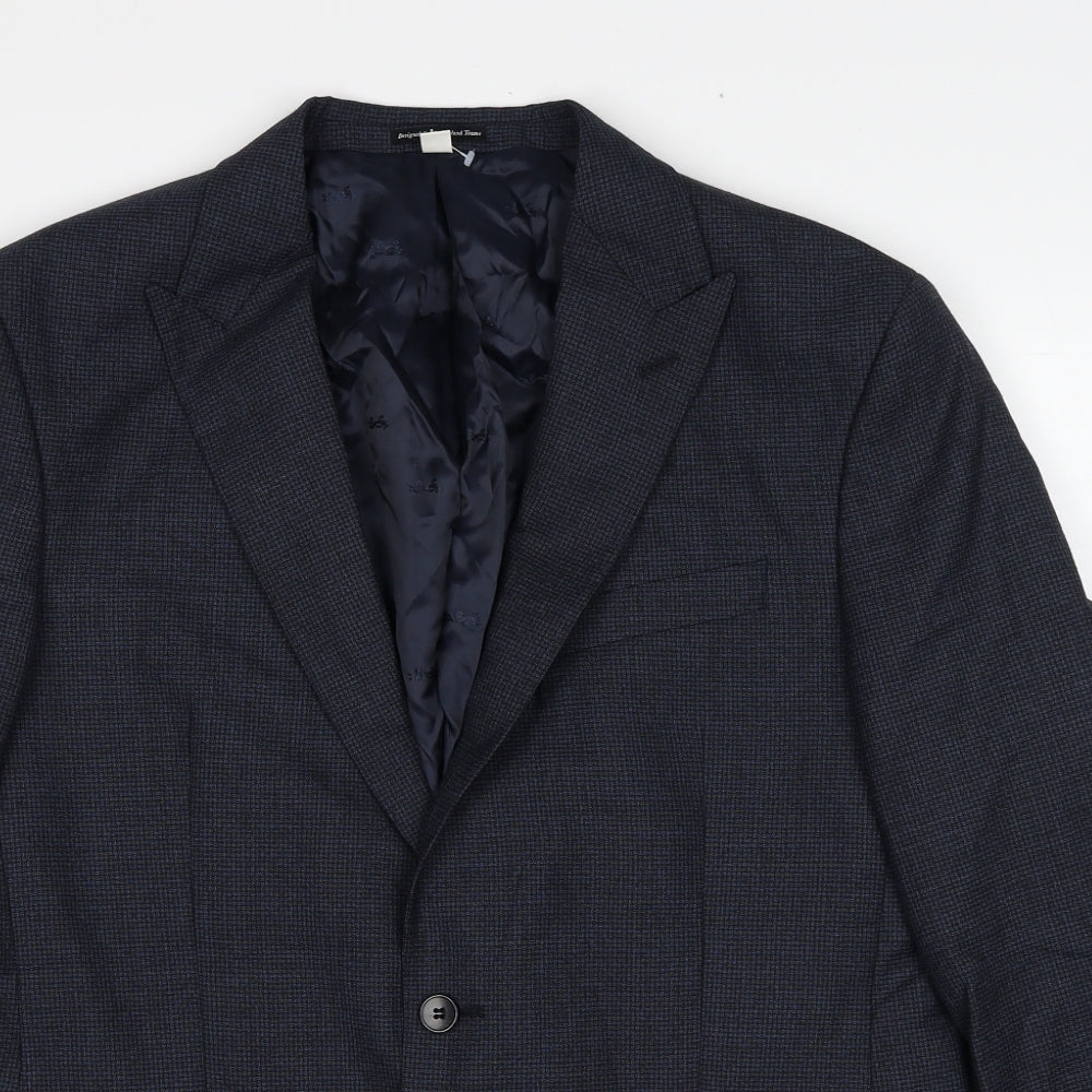Mens UK Size 44 Marks and Spencer Regular Blue Suit Jacket