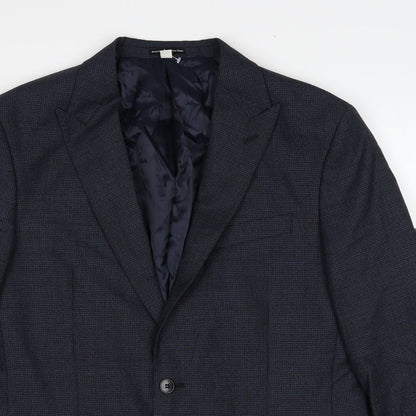Mens UK Size 44 Marks and Spencer Regular Blue Suit Jacket