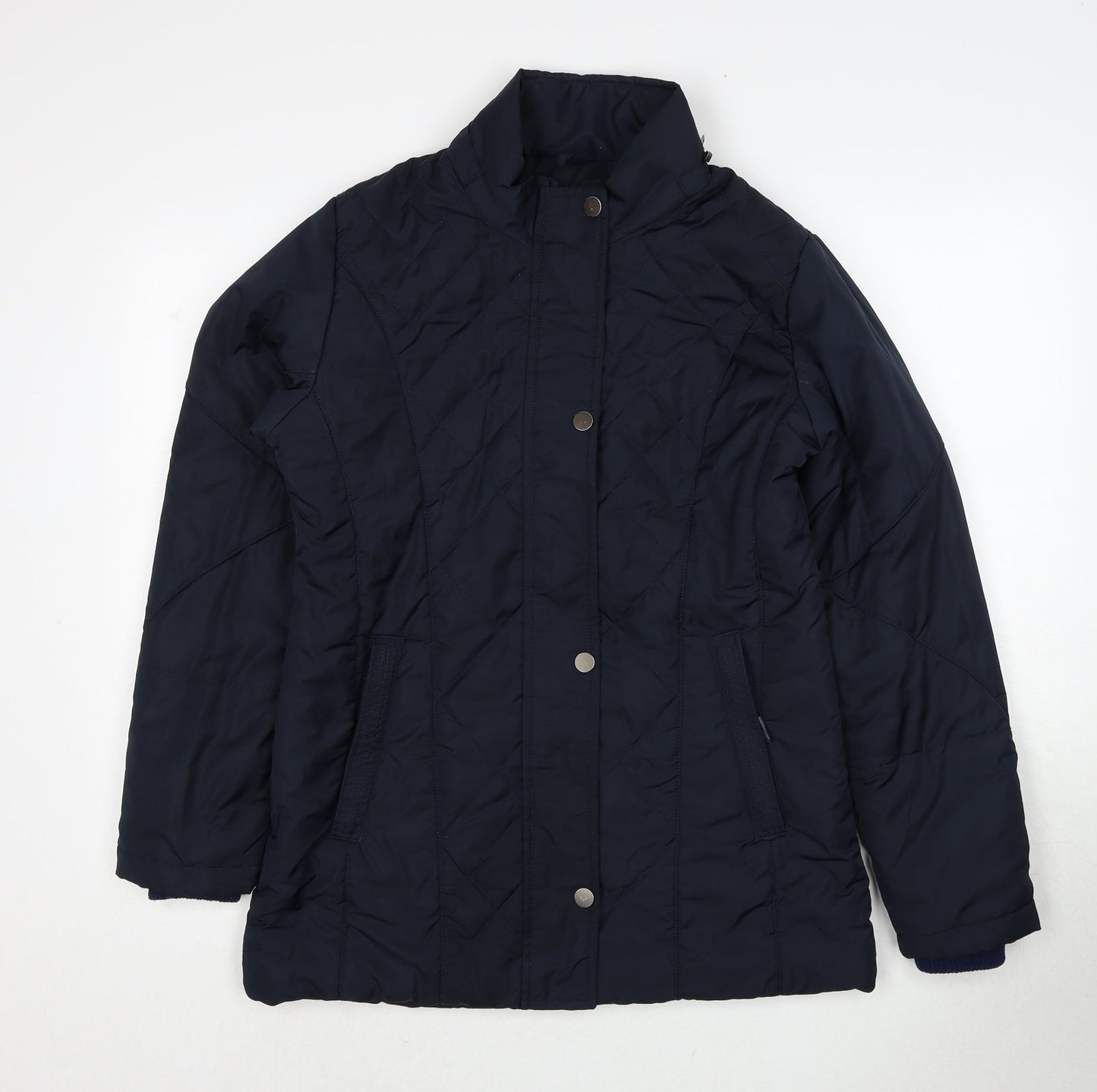 K.Style Womens Blue Jacket Size M Zip
