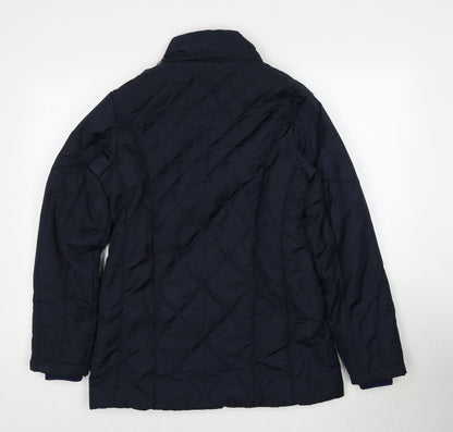 K.Style Womens Blue Jacket Size M Zip