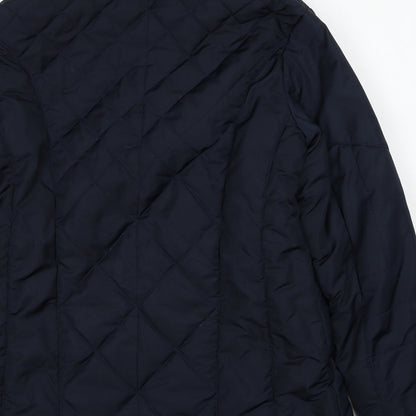 K.Style Womens Blue Jacket Size M Zip