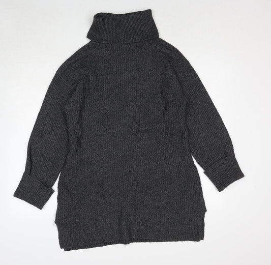 Womens UK Size XS Topshop Grey Pullover Jumper