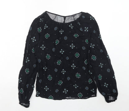 Womens UK Size 8 Marks and Spencer Blue Basic Blouse