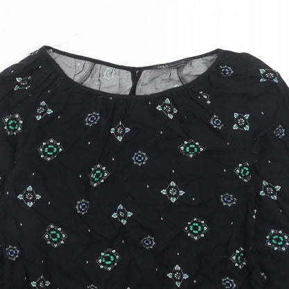 Womens UK Size 8 Marks and Spencer Blue Basic Blouse