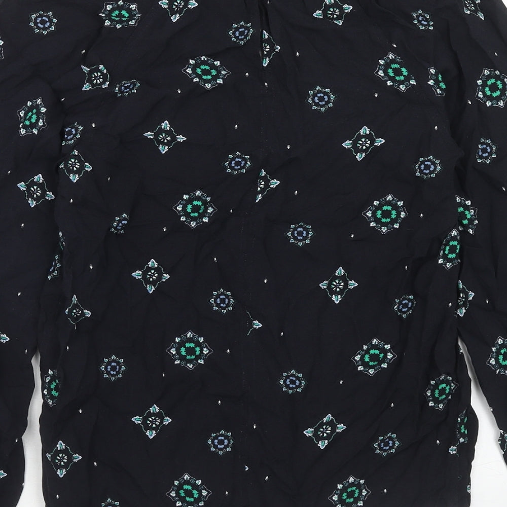 Womens UK Size 8 Marks and Spencer Blue Basic Blouse