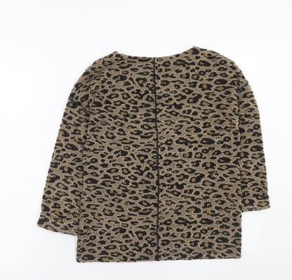 Womens UK Size 6 Marks and Spencer Brown Pullover Jumper