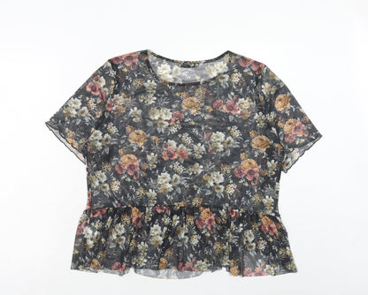 Womens UK Size 16 Innocence Multicoloured Basic Blouse