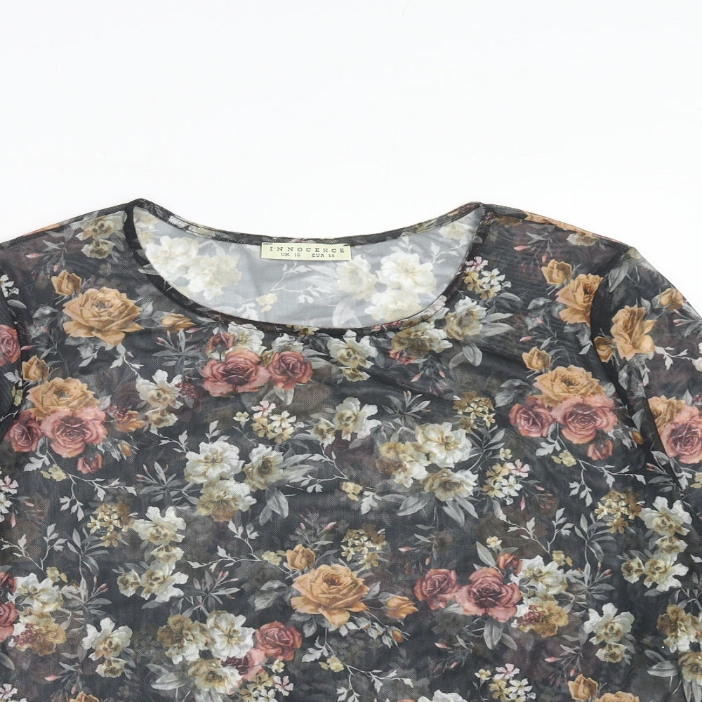 Womens UK Size 16 Innocence Multicoloured Basic Blouse