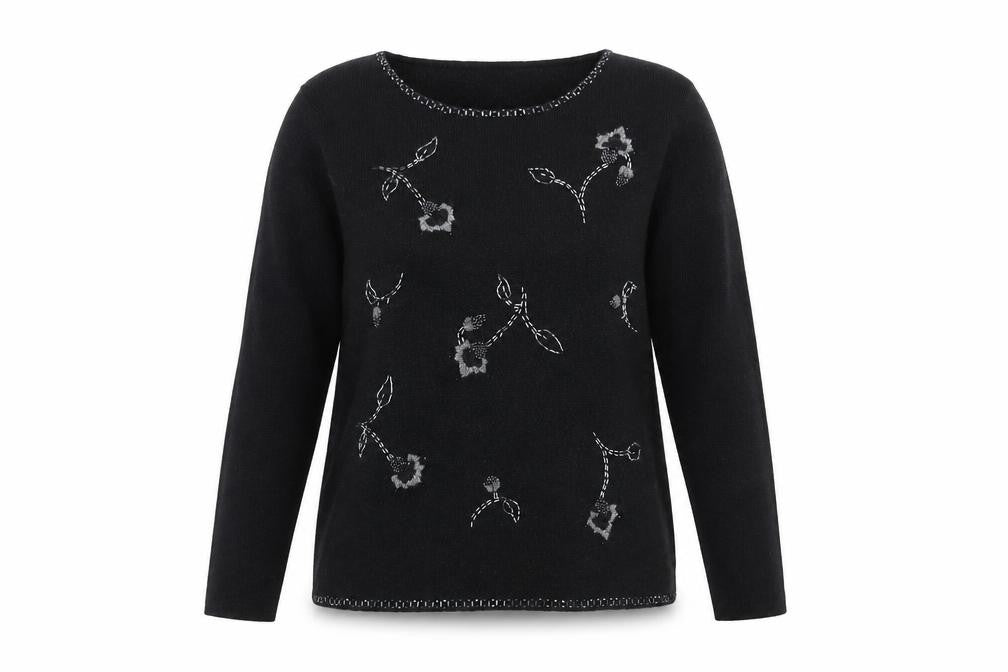 Womens UK Size 10 Marks and Spencer Black Pullover Jumper