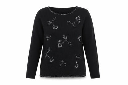 Womens UK Size 10 Marks and Spencer Black Pullover Jumper
