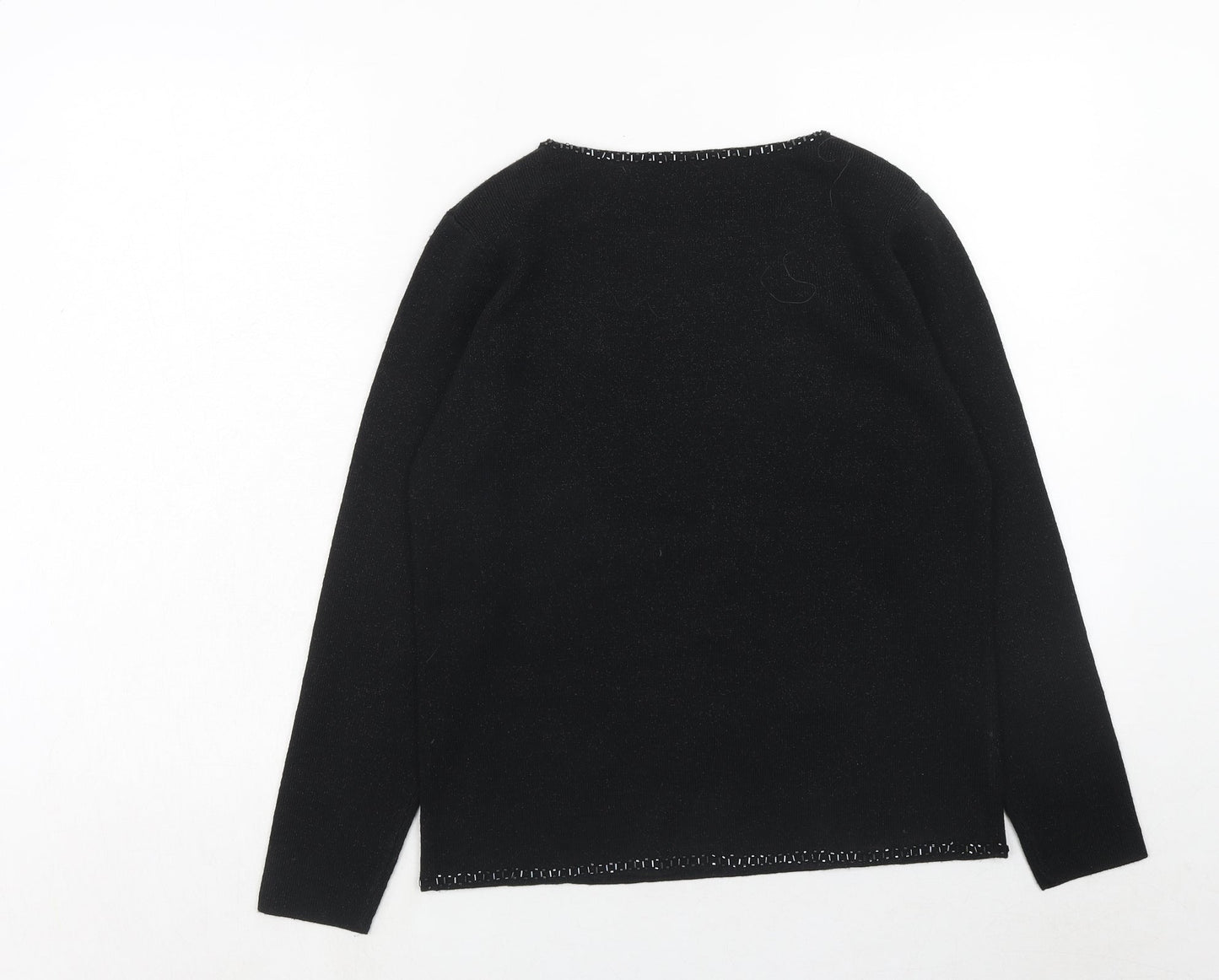 Womens UK Size 10 Marks and Spencer Black Pullover Jumper