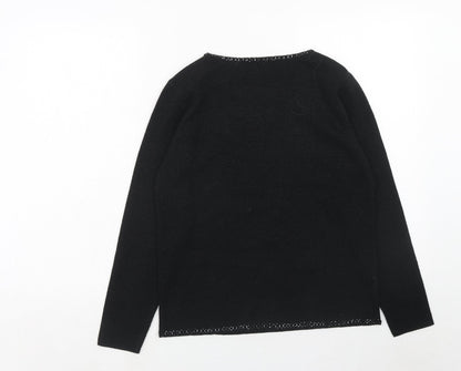 Womens UK Size 10 Marks and Spencer Black Pullover Jumper