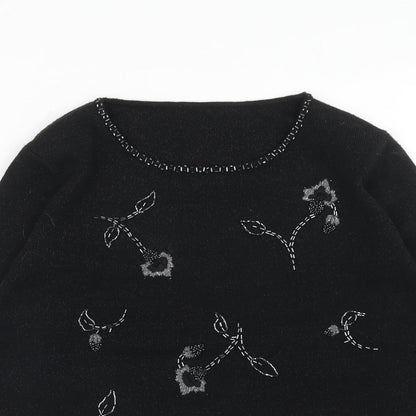 Womens UK Size 10 Marks and Spencer Black Pullover Jumper