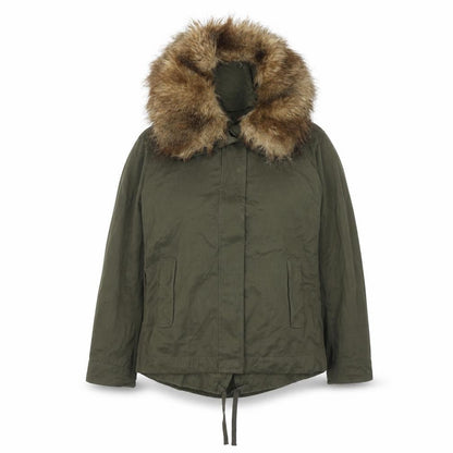 Marks & Spencer Womens Green Jacket Size 8 Zip