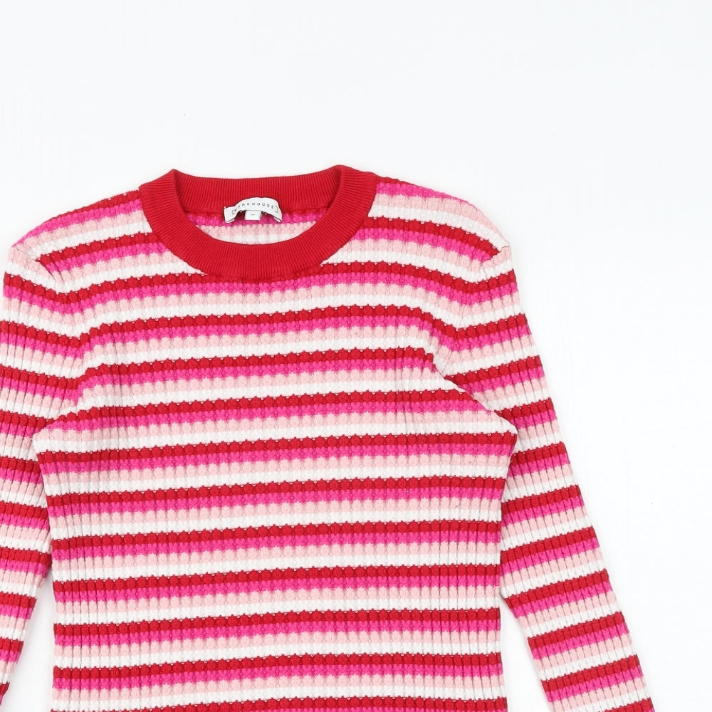 Womens UK Size 16 Warehouse Multicoloured Pullover Jumper