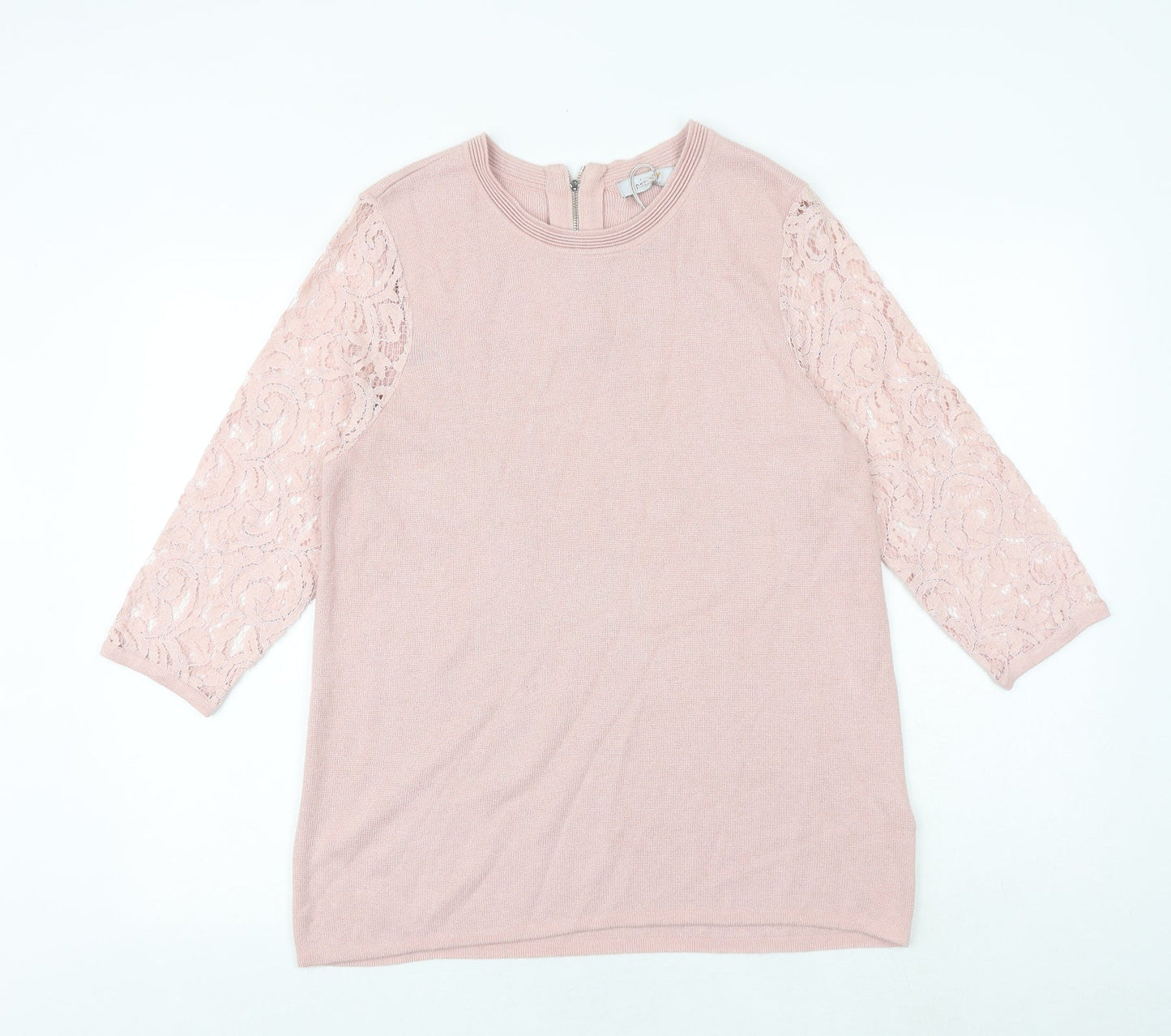 Womens UK Size 14 Marks and Spencer Pink Pullover Jumper