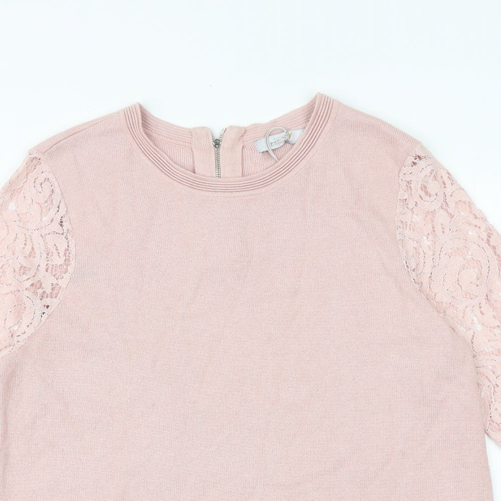 Womens UK Size 14 Marks and Spencer Pink Pullover Jumper