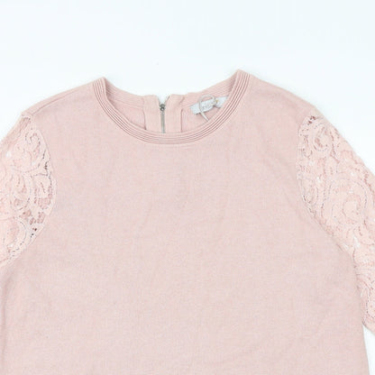 Womens UK Size 14 Marks and Spencer Pink Pullover Jumper