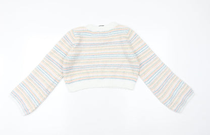 Womens UK Size M PRETTYLITTLETHING Multicoloured Pullover Jumper