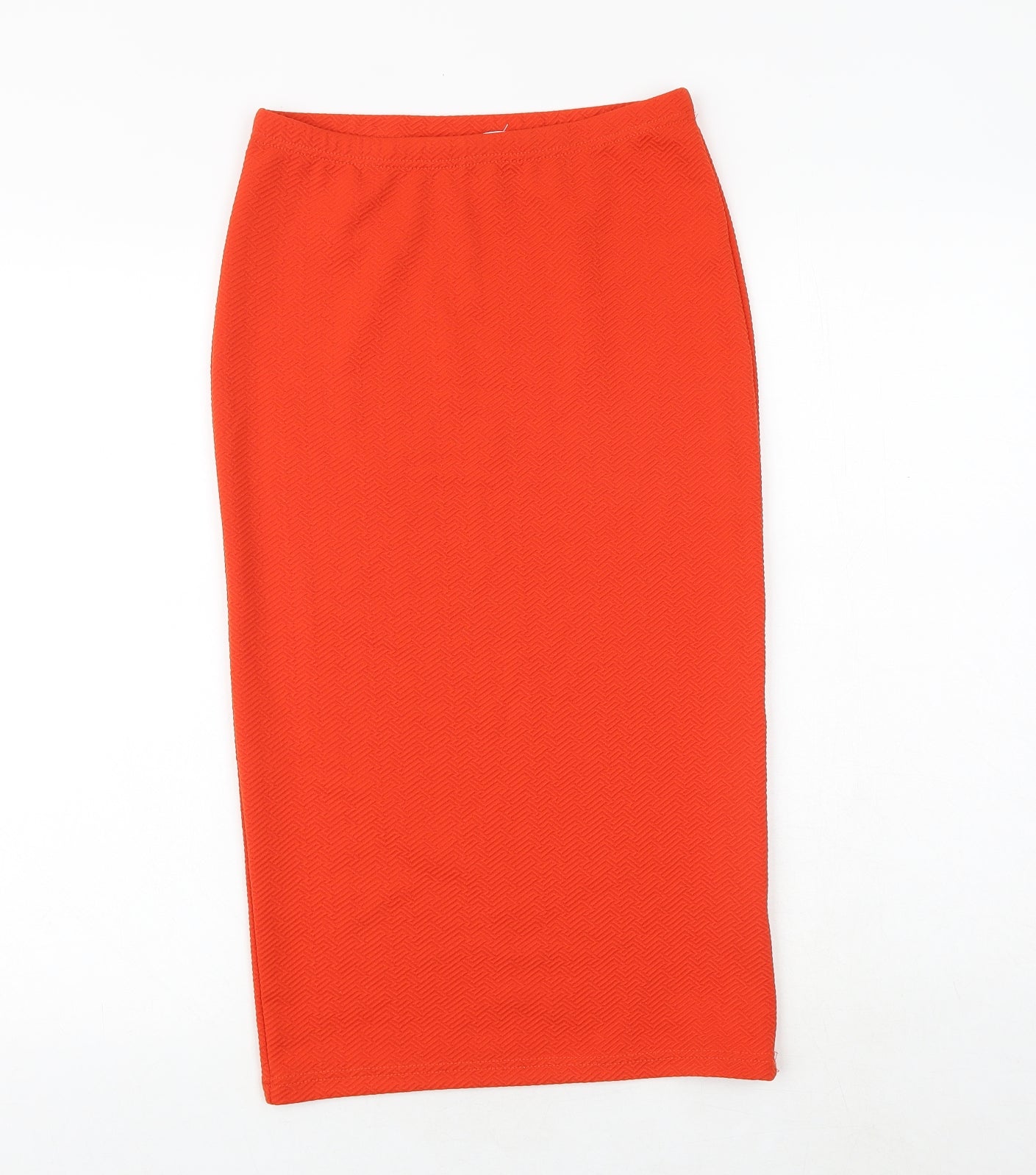 Glamorous Womens Orange Polyester Straight & Pencil Skirt Size S
