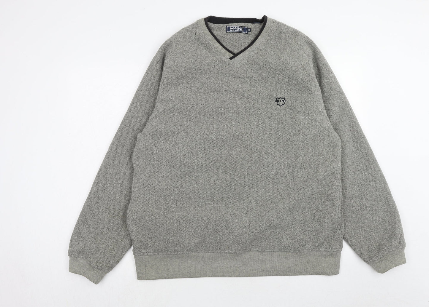 Mens UK Size M Maine Grey Pullover Sweatshirt