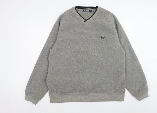 Mens UK Size M Maine Grey Pullover Sweatshirt