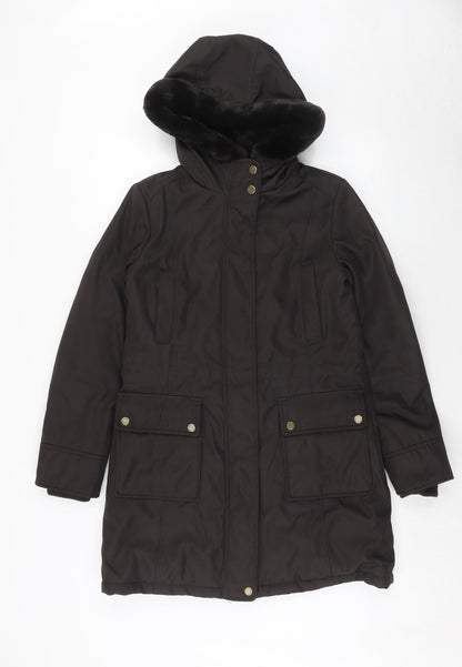 Womens UK Size XS Marc New York Brown Parka Coat