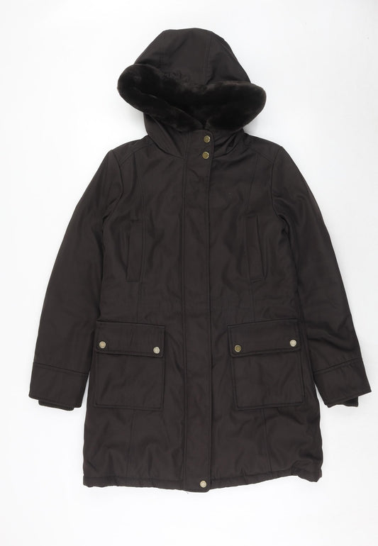Womens UK Size XS Marc New York Brown Parka Coat