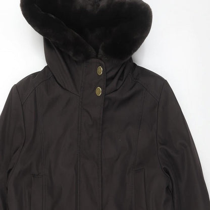 Womens UK Size XS Marc New York Brown Parka Coat