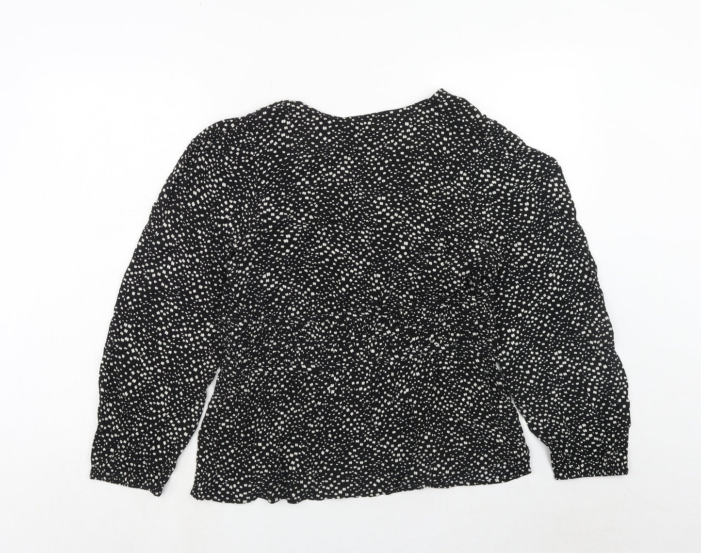 Womens UK Size 12 Per Una Black Basic Blouse