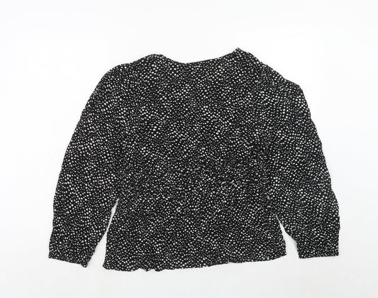 Womens UK Size 12 Per Una Black Basic Blouse