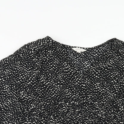 Womens UK Size 12 Per Una Black Basic Blouse