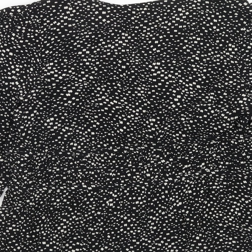 Womens UK Size 12 Per Una Black Basic Blouse
