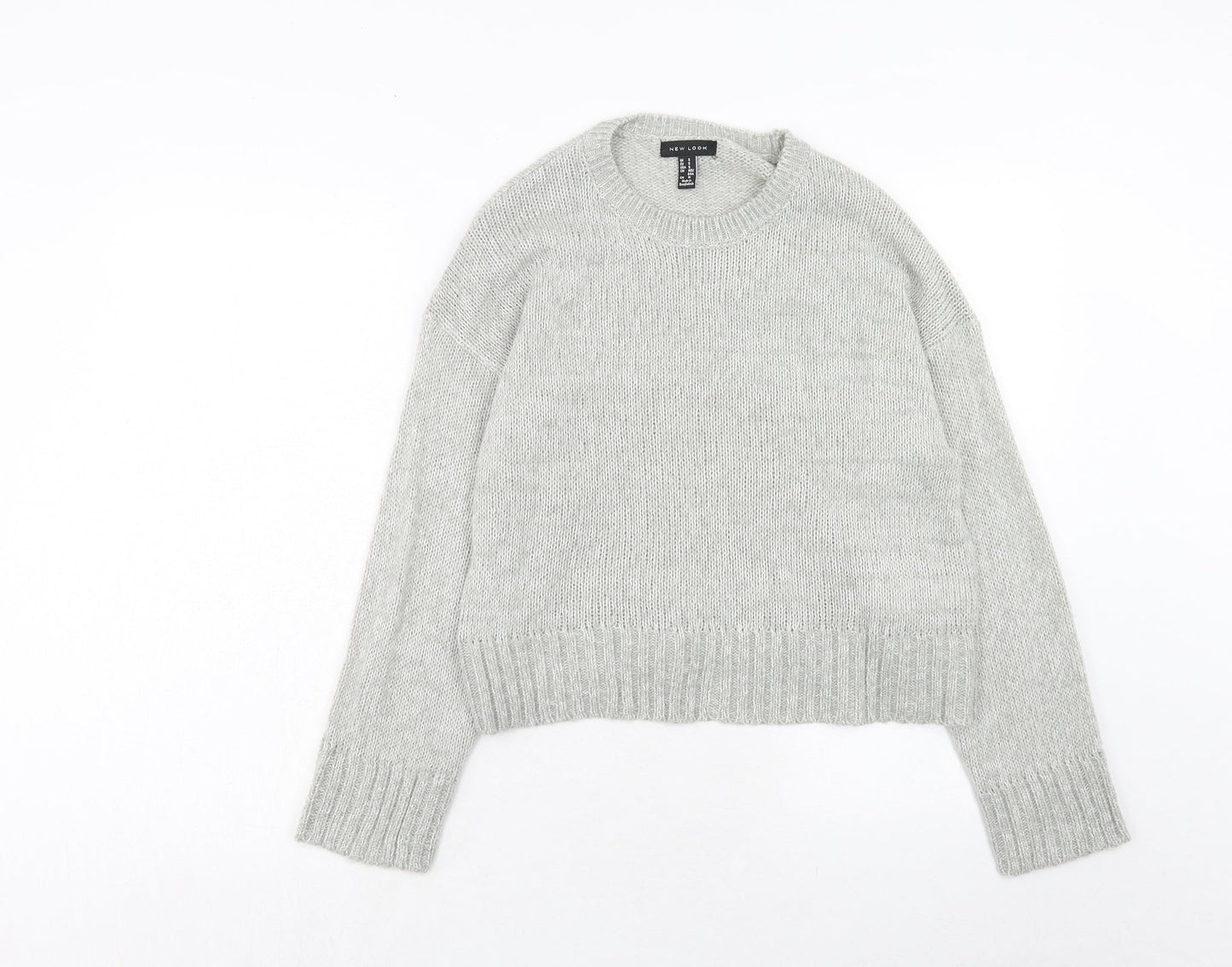 Womens UK Size S New Look Grey Pullover Jumper