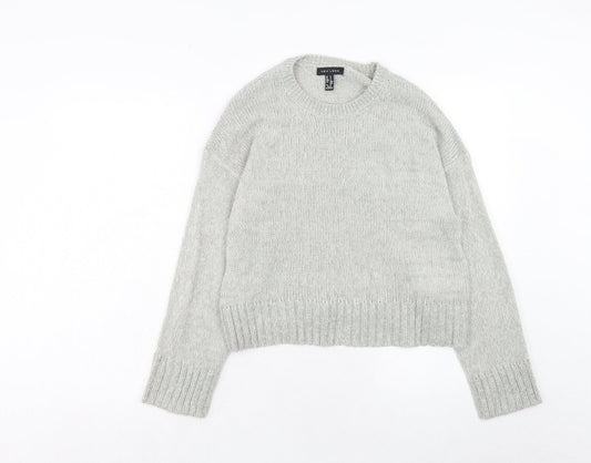Womens UK Size S New Look Grey Pullover Jumper