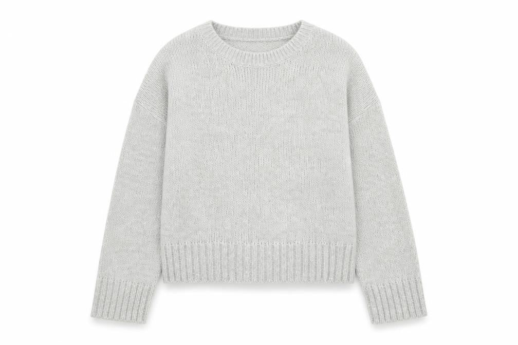 Womens UK Size S New Look Grey Pullover Jumper