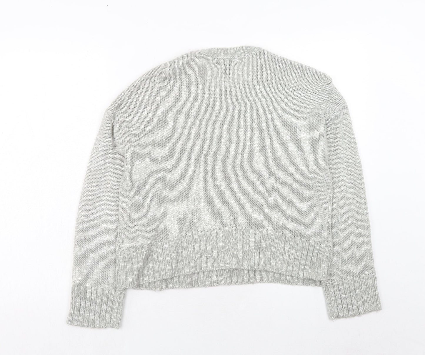 Womens UK Size S New Look Grey Pullover Jumper