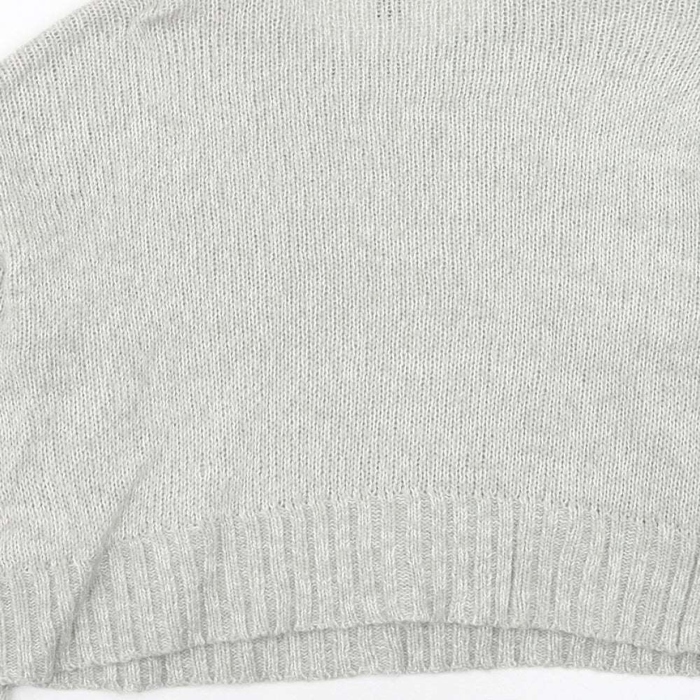 Womens UK Size S New Look Grey Pullover Jumper