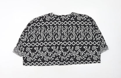 Womens UK Size 12 Topshop Black Pullover Jumper