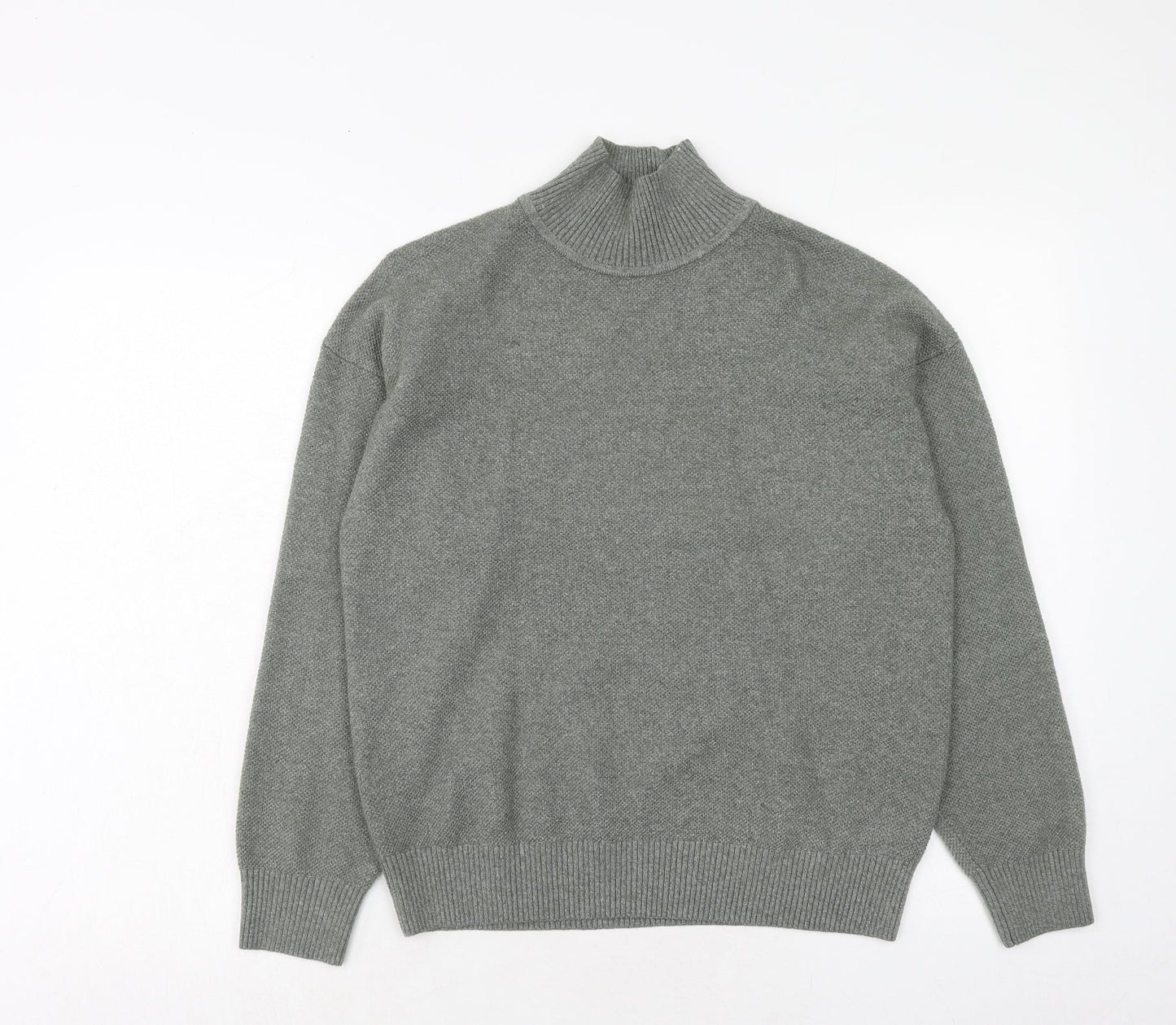 Womens UK Size S Marks and Spencer Green Henley Jumper