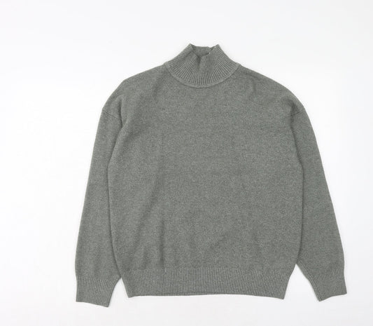 Womens UK Size S Marks and Spencer Green Henley Jumper