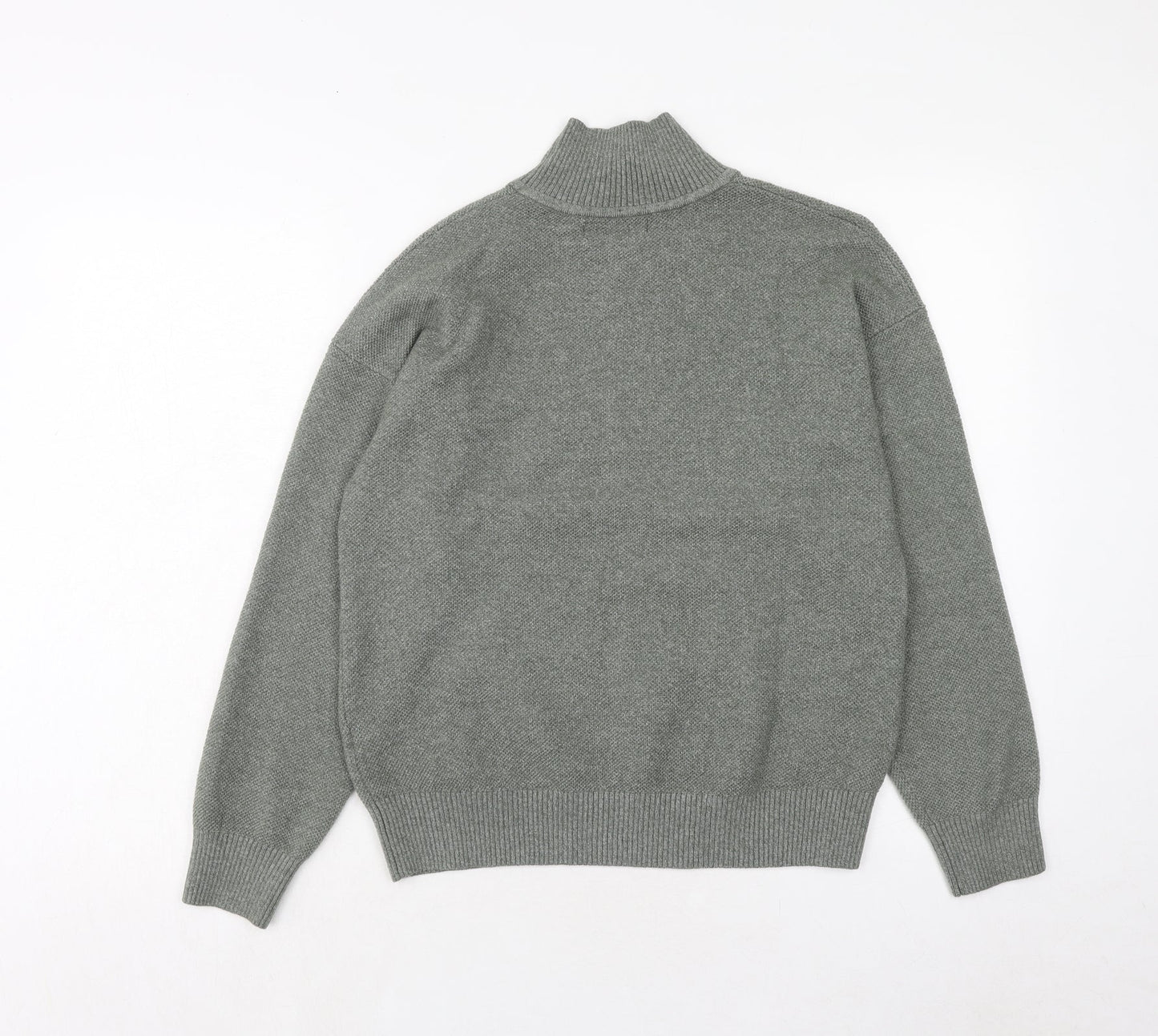 Womens UK Size S Marks and Spencer Green Henley Jumper