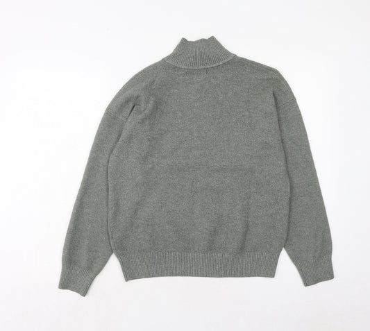 Womens UK Size S Marks and Spencer Green Henley Jumper
