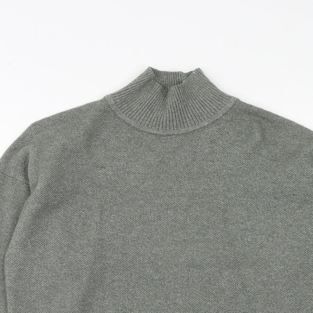 Womens UK Size S Marks and Spencer Green Henley Jumper