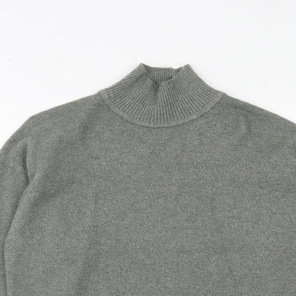 Womens UK Size S Marks and Spencer Green Henley Jumper