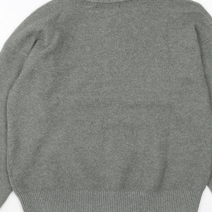 Womens UK Size S Marks and Spencer Green Henley Jumper